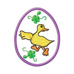 quick stitch easter bird machine embroidery pattern - Easter Egg for reusable tote bags