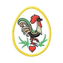 Easter Egg - 4x4 bird beginner-friendly embroidery design for kitchen tea towels