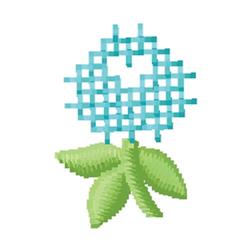 quick stitch leaf machine embroidery pattern - Flower perfect for cute baby onesies