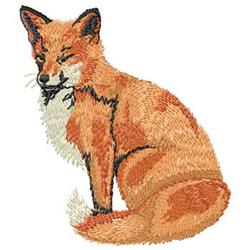 detailed fox machine digital embroidery pattern - Fox perfect for cute baby onesies