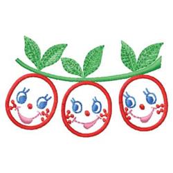 leaf beginner-friendly machine embroidery - Fruit Faces for insulated lunch bags
