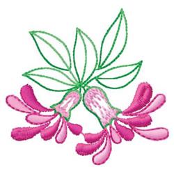 Fuchsia - 4x4 leaf quick stitch machine embroidery design perfect for cute baby onesies
