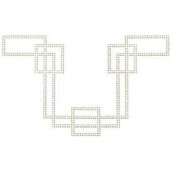 Geometric pattern with interconnected rectangles in a V formation, featuring light lines for a minimalist modern look.