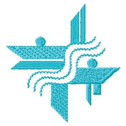 scroll quick stitch machine embroidery - Geometric Scroll for kitchen tea towels