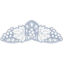leaf detailed machine embroidery - Grape Leaf Border perfect for patchwork quilt blocks