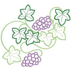 grapevine detailed machine digital embroidery - Grapevine perfect for kitchen aprons