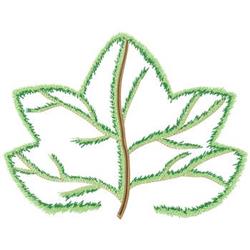 Naturalistic green leaf with a light green hue and brown stem, perfect for spring-themed home decor.