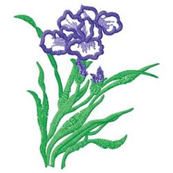 Iris - leaf detailed machine machine downloadable machine embroidery design perfect for Aprons