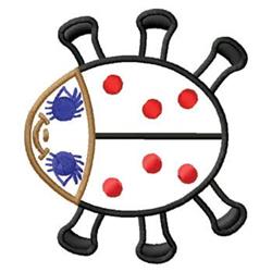 beginner-friendly ladybug machine embroidery pattern - Ladybug for Garden Decor