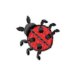 quick stitch ladybug machine embroidery pattern - Ladybug for decorative pillow covers