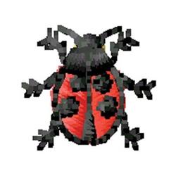 quick stitch ladybug machine embroidery pattern - Ladybug for decorative pillow covers