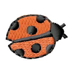 Ladybug - 4x4 ladybug quick stitch machine embroidery design for cute baby onesies