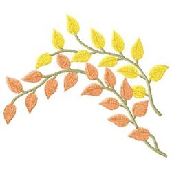 leaf beginner-friendly machine embroidery - Leaf Border perfect for kitchen tea towels