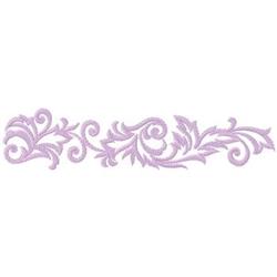 detailed leaf machine embroidery pattern - Leaf Border for Decorative Cushions