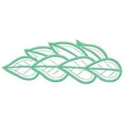 leaf beginner-friendly machine embroidery - Leaf Border for patchwork quilt blocks