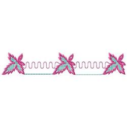 Leaf Border - 6x10 leaf beginner-friendly embroidery design for reusable tote bags