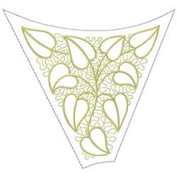 detailed leaf machine embroidery pattern - Leaf Border perfect for Cushion Covers