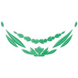 leaf detailed machine embroidery - Leaf Border perfect for festive table runners