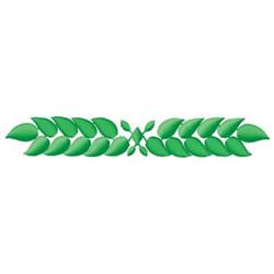leaf quick stitch machine embroidery - Leaf Border perfect for kitchen tea towels