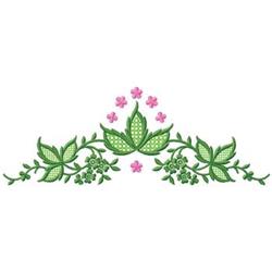 detailed leaf machine embroidery pattern - Leaf Border perfect for kitchen aprons