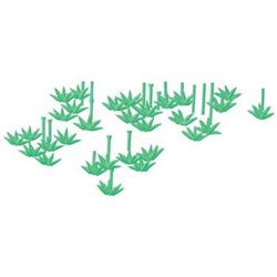 Leaf - 6x10 leaf detailed machine embroidery design perfect for Gardening Aprons