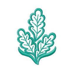 Stylized leaf design with vibrant green hues, curved outlines, and a modern aesthetic. Ideal for nature-themed decor.