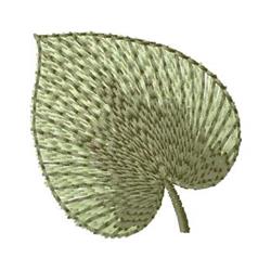 Realistic green leaf with distinct outline and textured pattern, ideal for nature-themed projects.