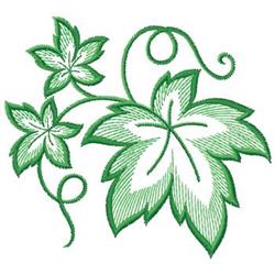 leaf beginner-friendly machine embroidery - Leaf Vine perfect for reusable tote bags