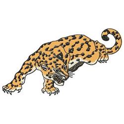Leopard - 5x7 cat detailed machine embroidery design perfect for patchwork quilt blocks