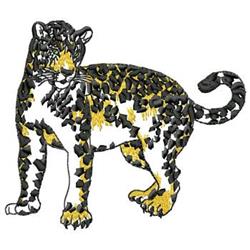 Leopard - 5x7 cat detailed machine embroidery design perfect for reusable tote bags