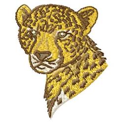 detailed cat machine embroidery pattern - Leopard perfect for reusable tote bags
