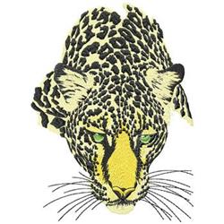 detailed cat machine embroidery pattern - Leopard Head perfect for reusable tote bags
