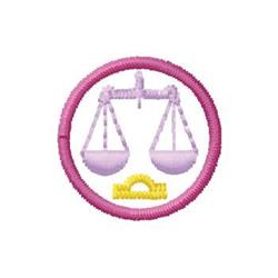 quick stitch libra machine embroidery pattern - Libra perfect for reusable tote bags