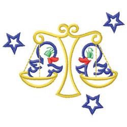 Libra - 5x7 libra beginner-friendly machine embroidery design for kitchen tea towels