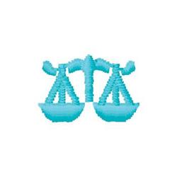 Libra - 4x4 libra quick stitch machine embroidery design perfect for kitchen aprons