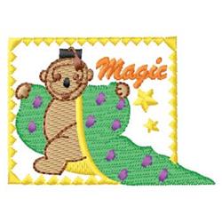 Magic Bear - 4x4 bear beginner-friendly embroidery design for decorative pillow covers
