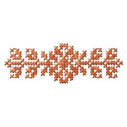 quick stitch cross machine embroidery pattern - Medium Accent for kitchen tea towels