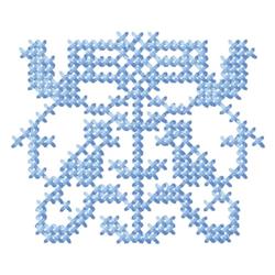 Medium Accent - 4x4 cross quick stitch embroidery design for decorative pillow covers