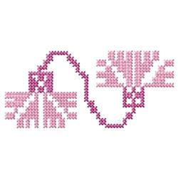 Medium Accent - 4x4 cross beginner-friendly embroidery design for reusable tote bags