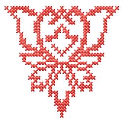 quick stitch leaf machine embroidery pattern - Medium Accent for decorative pillow covers