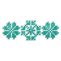 quick stitch cross machine embroidery pattern - Medium Accent for patchwork quilt blocks
