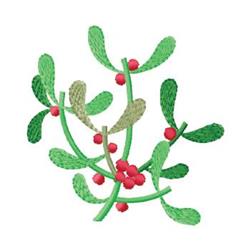 Vibrant mistletoe clusters with rich green leaves and bright red berries, perfect for holiday decor.