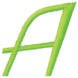 quick stitch monogram machine embroidery pattern - Monogram A for kitchen tea towels