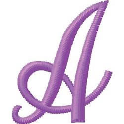 Monogram A - 4x4 monogram quick stitch embroidery design for patchwork quilt blocks