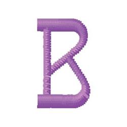 Monogram B - 4x4 monogram quick stitch machine embroidery design for reusable tote bags