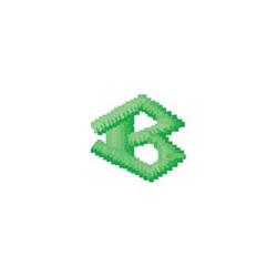 monogram quick stitch machine embroidery - Monogram B for Kids Backpacks