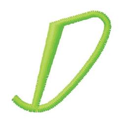 Monogram D - 4x4 monogram quick stitch machine embroidery design for reusable tote bags