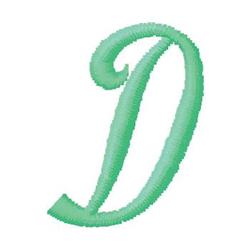 monogram quick stitch machine embroidery - Monogram D perfect for kitchen tea towels