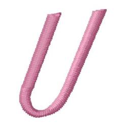 quick stitch monogram machine embroidery pattern - Monogram U for cute baby onesies