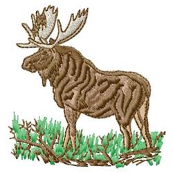 reindeer beginner-friendly machine embroidery - Moose for patchwork quilt blocks